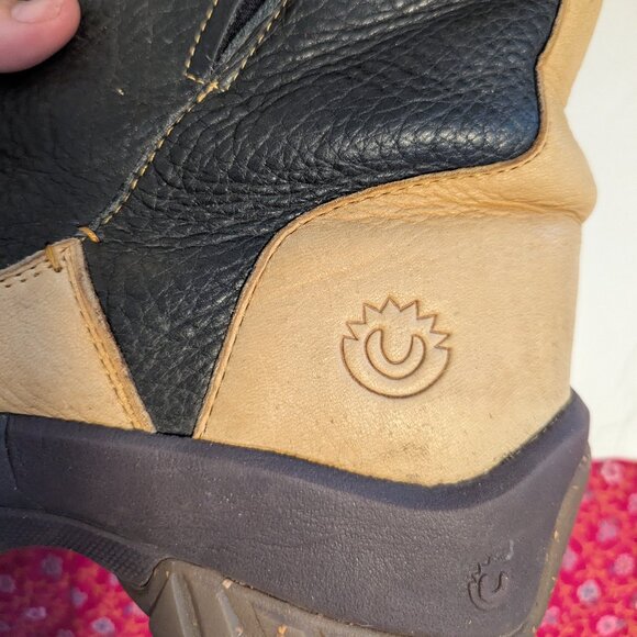 Ulu Tupik Shearling-Lined Pebbled Bison Leather Boots Brown Men's Size 10 - Picture 10 of 11